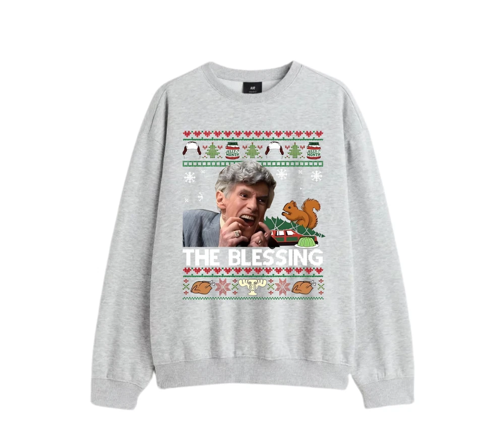 Sudadera de Navidad The Blessing Divertida Fea Navidad Suéter Foto 3 de 4