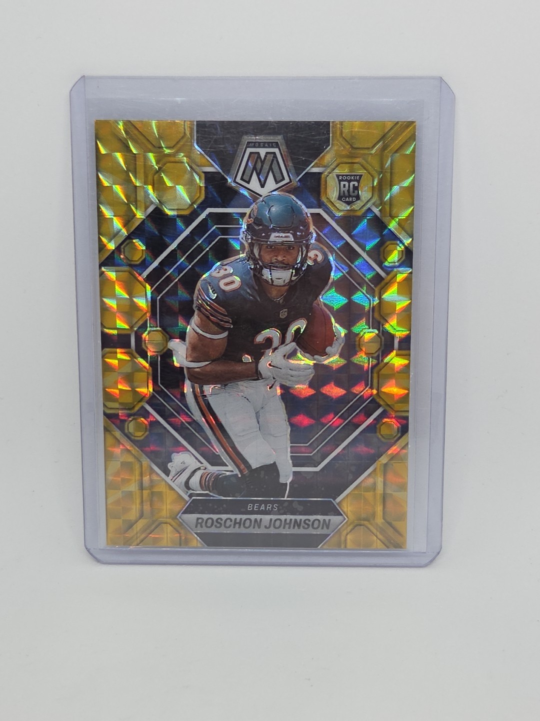 2023 Panini Mosaic - Rookies Roschon Johnson #359 Reactive Yellow Mosaic...
