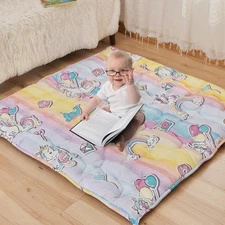 Baby Play Mat for Floor,50"×50" Thick Ultra Soft Playpen Baby Mat for Playing...