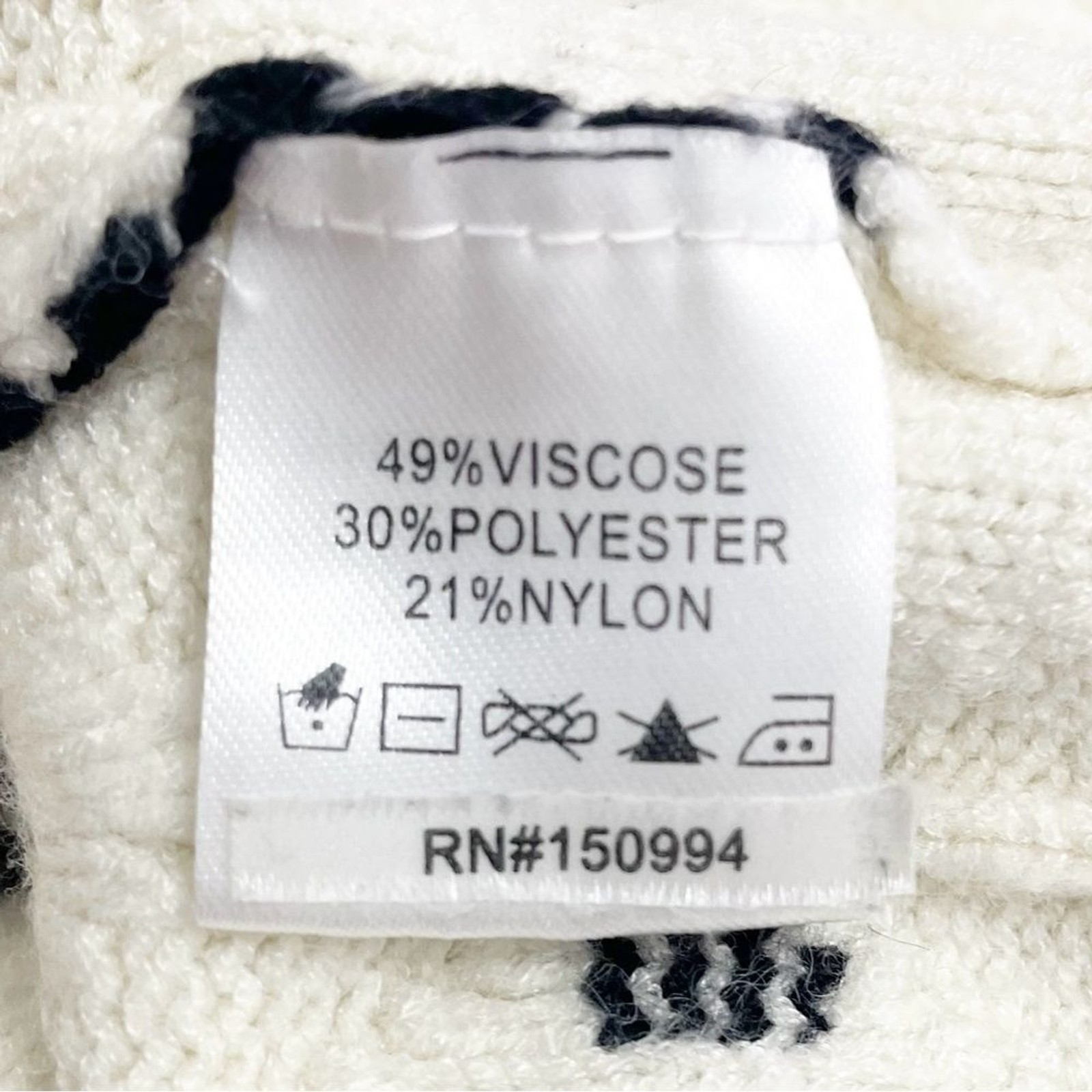 Joie Alpine Pattern Striped Cable Knit Pullover S… - image 8