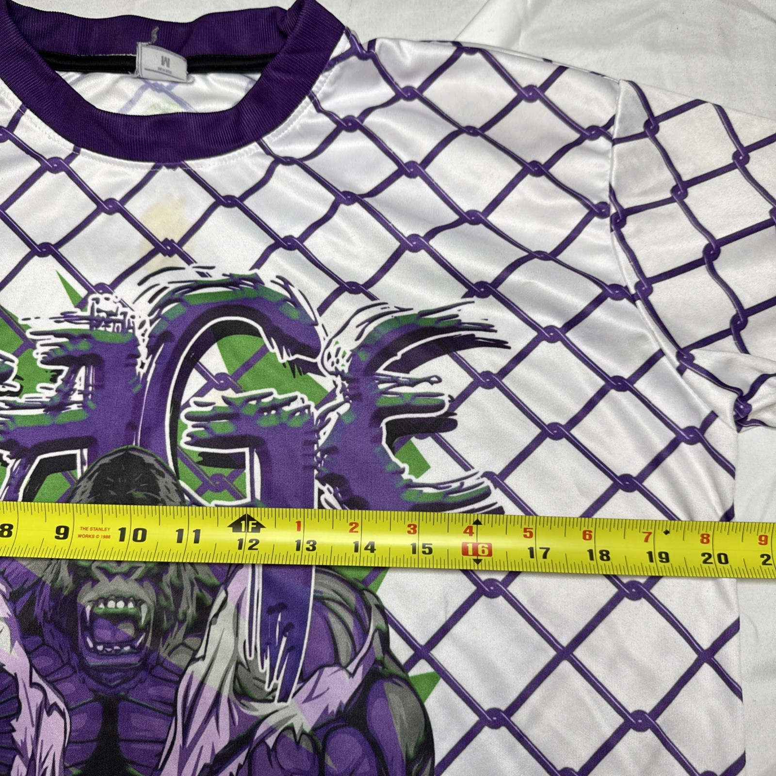 Rage Gorilla Kreeger 14 Colorado Mountain Jersey Mens Medium Purple White Green image 4