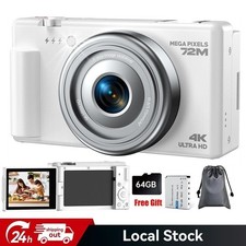 📸4K Digital Camera 72MP for Photography & Video 2.8" 270° Flip Screen 18X Zoom