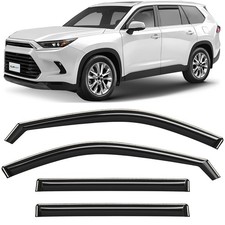 Sun Rain Visors Wind Rain Guards for 2024-2026 Toyota Grand Highlander