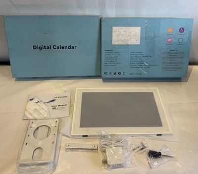 ECALENDAR WIFI DIGITAL CALENDAR FOR FAMILY SCHEDULES COLOR WHITE 15.6'' SCREEN