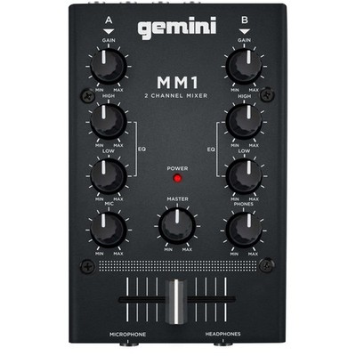 Gemini MM-1 - 2 Kanal Mini DJ Mixer