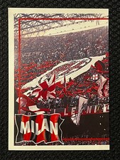 STICKER VIGNETTE PANINI CALCIO COPPE 1996 TIFO SUPPORTER SAN SIRO MILAN # 33