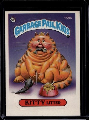 1986 Topps Garbage Pail Kids Original Series 4 #159b Kitty Litter, Nm