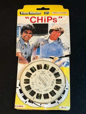 CHiPs View-Master 3D Rollen: 21 Bilder - Nummer 51 - 80er TV Vintage Retro