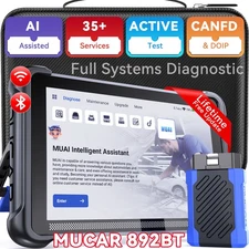 Mucar 892BT MUAI Full Systems Car Scanner CANFD & DOIP OBD2 Diagnostic Tool US
