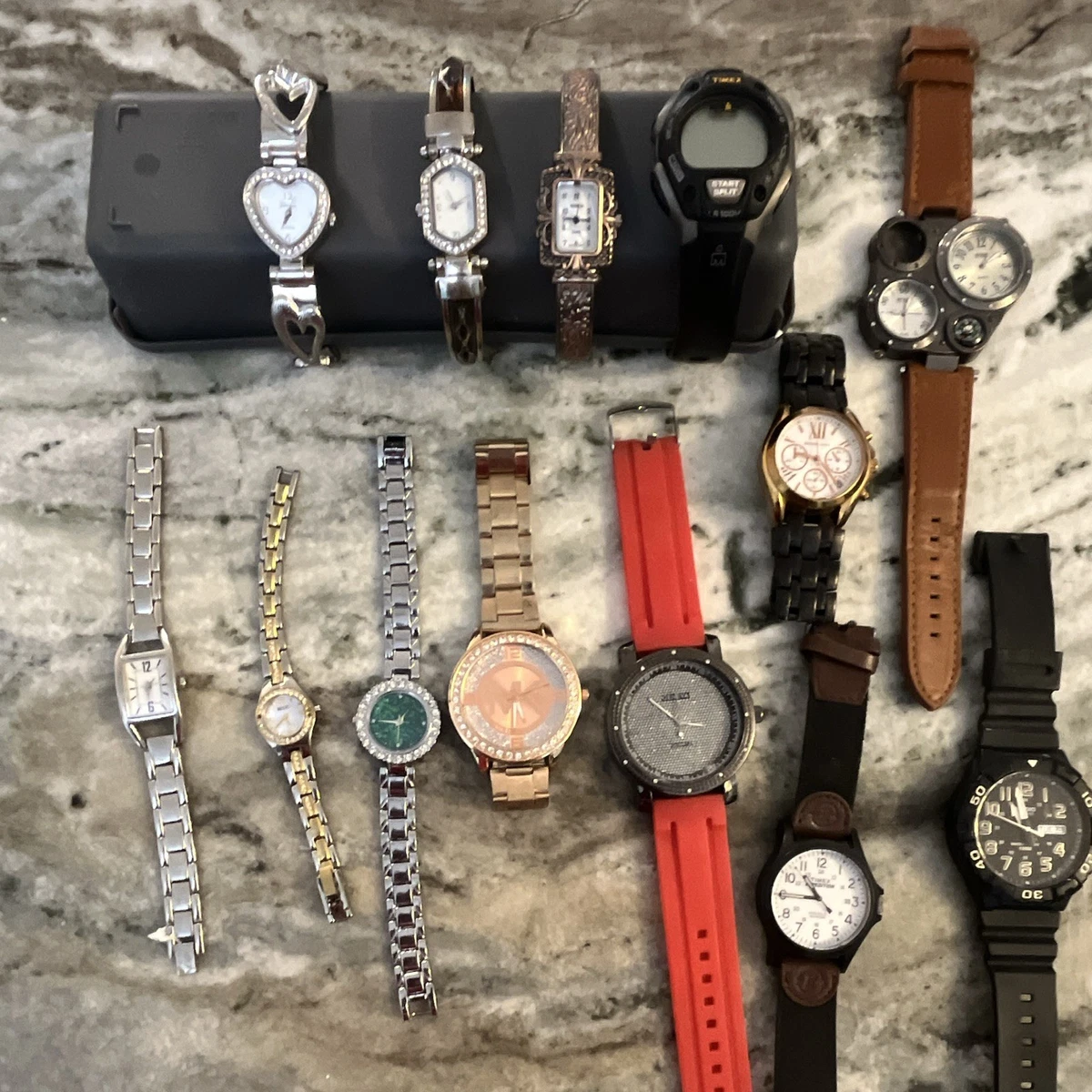 Wholesale Watch Lot of 43 Vintage & Modern - Timex Fossil Elgin Parts Repair Fossil WATCH Parts products for sale | eBay main image 4