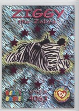 1999 Ty Beanie Babies Series 3 Wild Cards Chase Magenta Ziggy the Zebra #51 0b5
