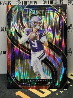 2024 Panini Select JJ McCarthy Premier Red Black Shock Prizm RC