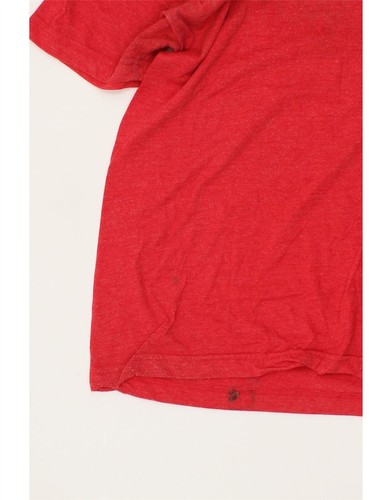 Camiseta Top QUIKSILVER Para Hombres Calce Regular Gráfico Mediano Rojo Algodón CQ02 - Imagen 3 de 4