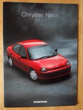 CHRYSLER NEON orig 1996 UK Mkt Sales Brochure