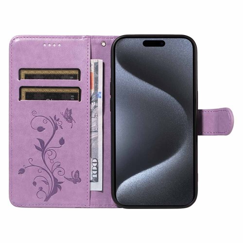 For iPhone 15 14 13 12 11 X SE 6s 7 8 Plus Wallet Card Holder Leather Case Cover - Picture 27 of 37