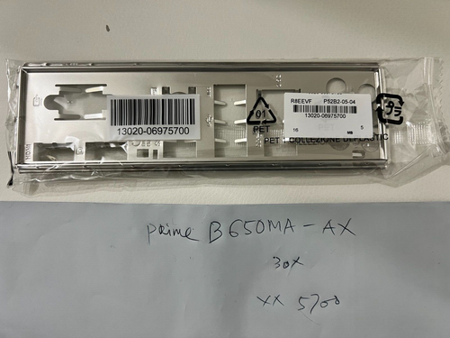 ASUS IO SHIELD FOR ASUS PRIME B650MA-AX