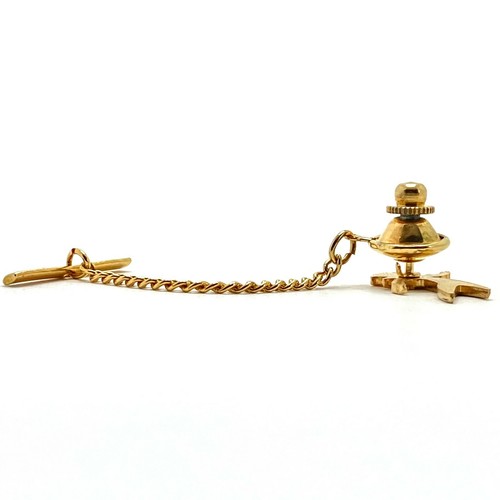 50s era Broadcasting Tie Tack w Chain Advertising Mid Century Radio Television - Picture 7 of 7