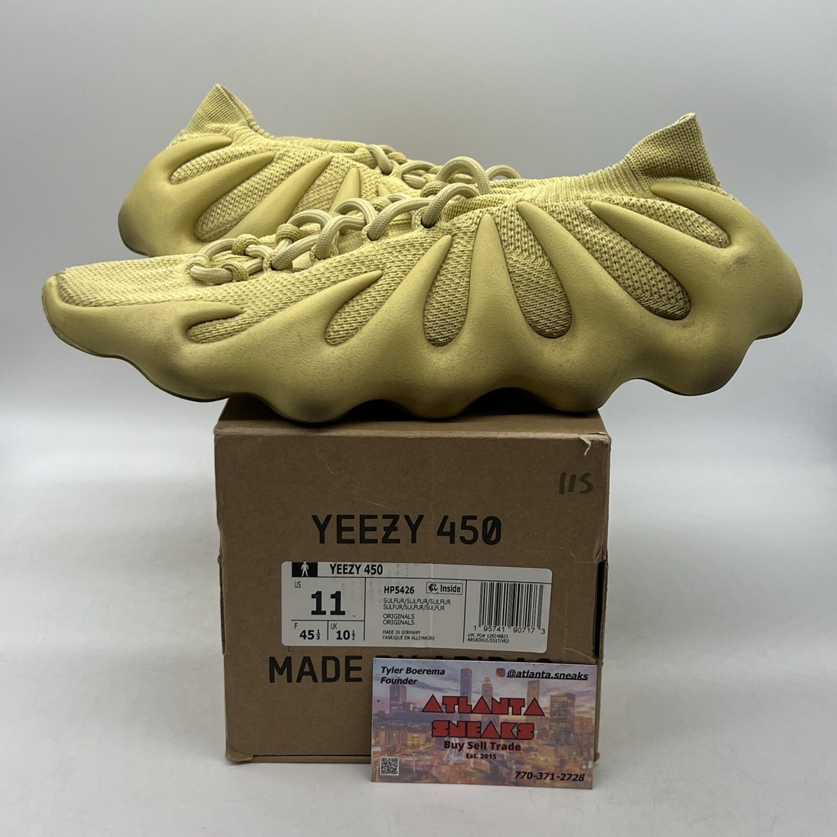 Size 11 - adidas Yeezy 450 Sulfur (HP5426) | eBay display picture 1
