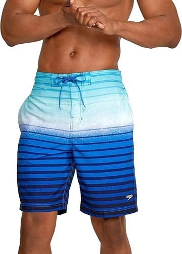 Speedo Swim Trunks Mens BONDI Blue 20" Board Shorts Water Repellant UPF 50+ $59 - Picture 7 of 8