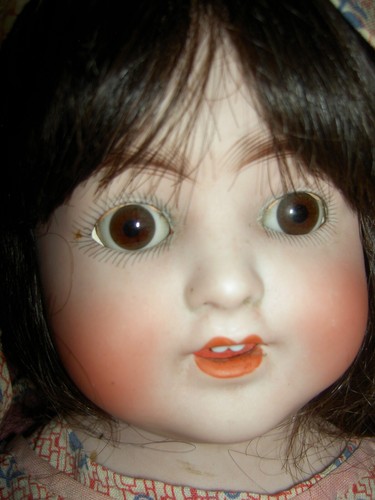 German, antique bisque K & K 45 (A.B.G.) toddler doll working crier, excellent - Picture 4 of 7