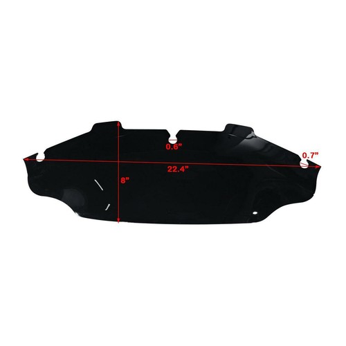 Parabrisas negro de 6" para Harley Electra Glide Classic FLHTC 1996-2013 - Imagen 7 de 9