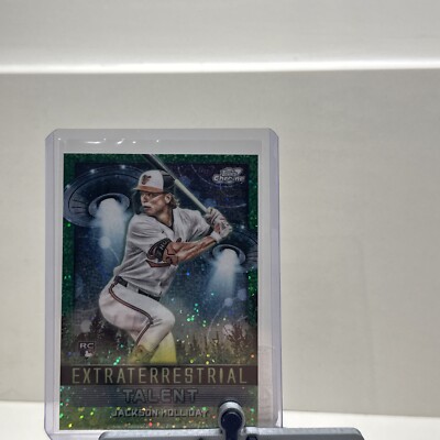 2024 Topps Cosmic Chrome RC Jackson Holliday Extraterrestrial Talent Green /75