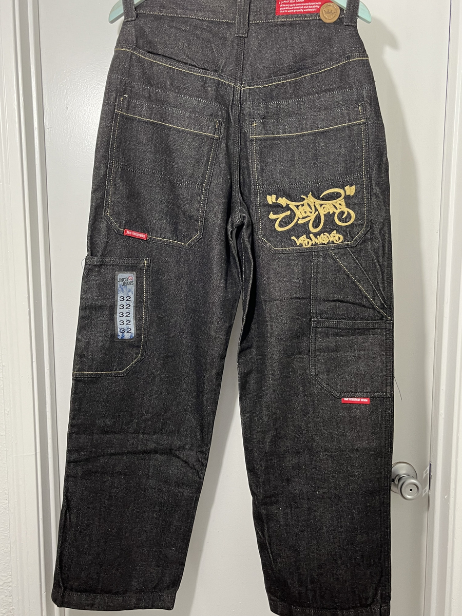 Deadstock JNCO Urbanomiks Jeans Vintage 90s Y2K Black NWT