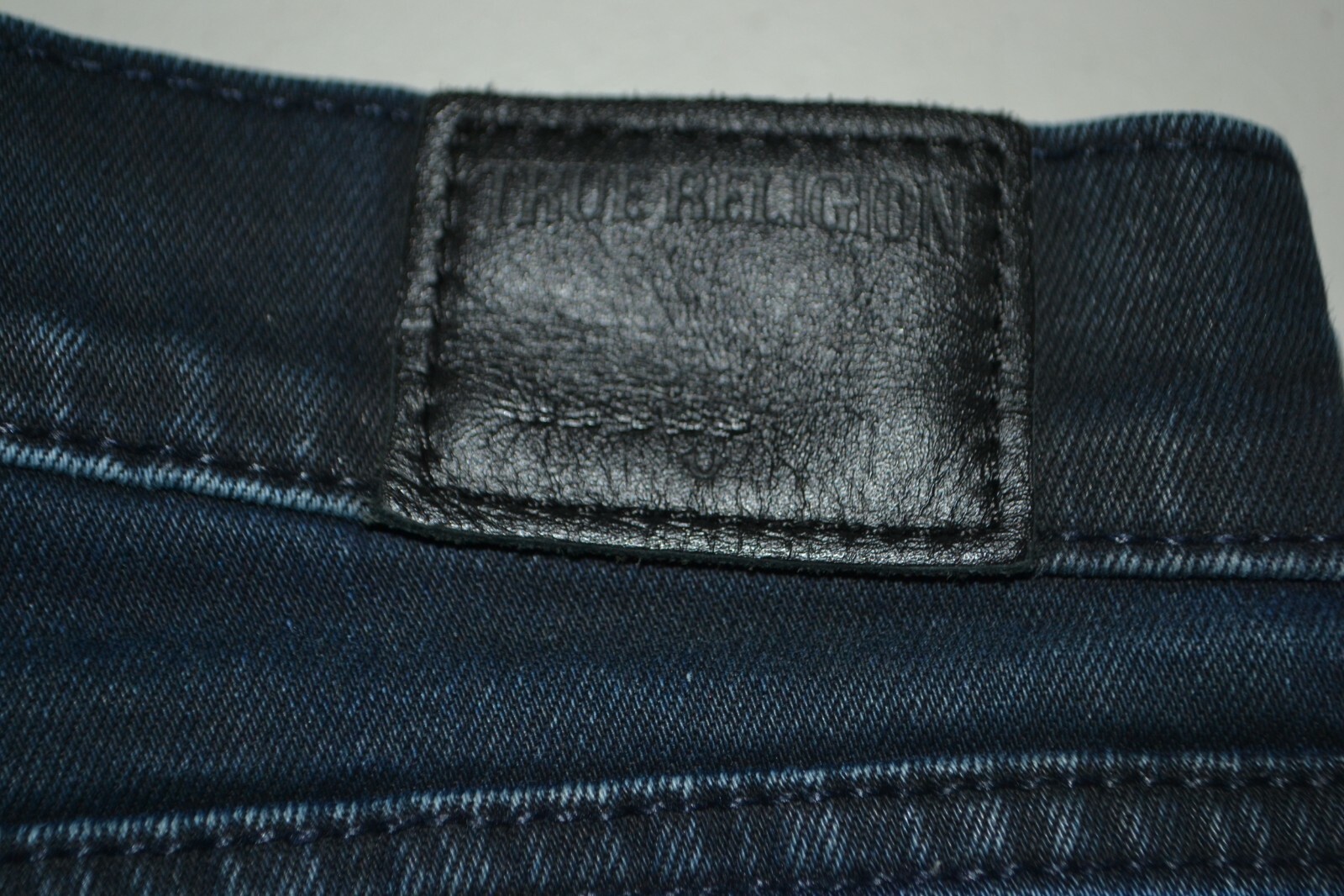 True Religion Women's Halle Mid Rise Super Skinny Dark Blue Denim Jeans Sz 32x29 thumbnail 3