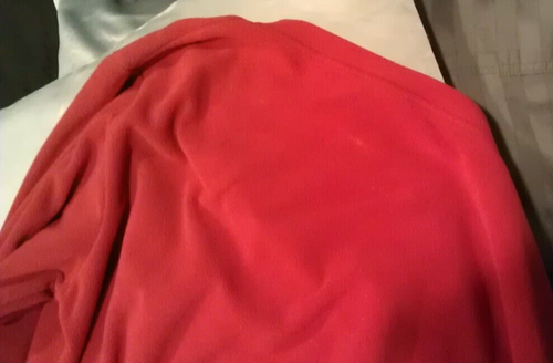 New Balance Fleece Womens Medium Red Pullover Midweight or Base Layer Top Shirt - Picture 8 of 11