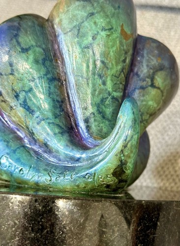 Soul Art By Carolyn Sato Bursting Forth w/ Joy Bronze Sculpture Numbered 2 of 85 - Picture 7 of 8