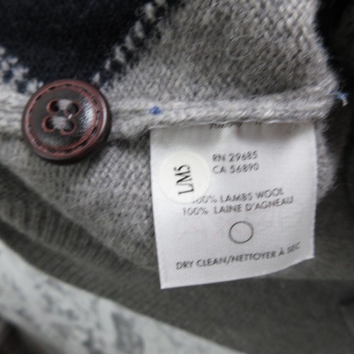 Vintage Pendleton Sweater Vest Men's Large Gray Plaid Lambs Wool Button Front - Picture 9 of 14