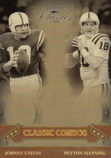 2006 Donruss Classics Classic Combos Silver Johnny Unitas/Peyton Manning 49/250