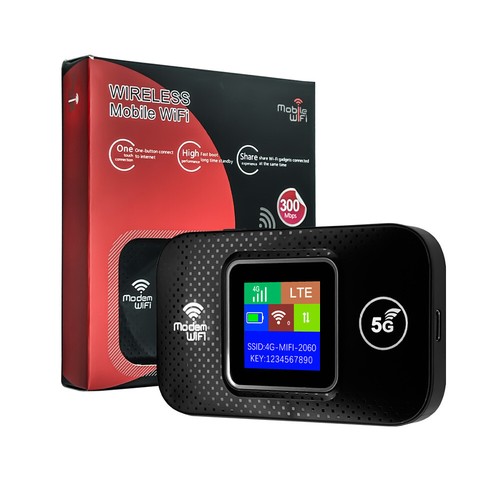 300Mbps 4G LTE LCD Tragbarer WiFi Mobiler Breitband-WLAN-Router MiFi-Hotspots - Bild 10 von 10