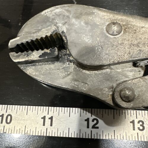 Vintage 9 Inch Peterson Mfg Co. Vise Grip 1942 Patent No 10 Flat Jaw Locking - Picture 3 of 15