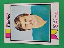 1973 TOPPS FOOTBALL #166 RICHMOND FLOWERS HIGH GRADE EX EX-MT