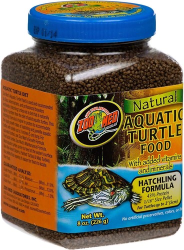 Natural Aquatic Turtle Food, Hatchling Formula, 8-Ounce