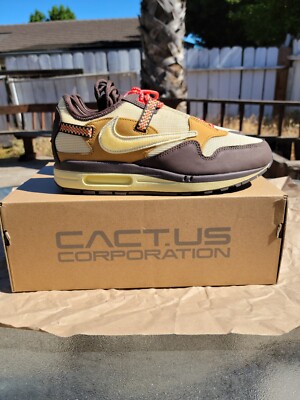 NIKE トラヴィススコット AIRMAX 26.5 Size 9.5 - Nike Air Max 1 x Travis Scott Cactus Jack Wheat 2022