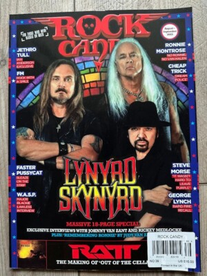 ROCK CANDY Magazine LYNYRD SKYNYRD 18 Page Special Issue 39 Aug Sept 2023 W.A.SP