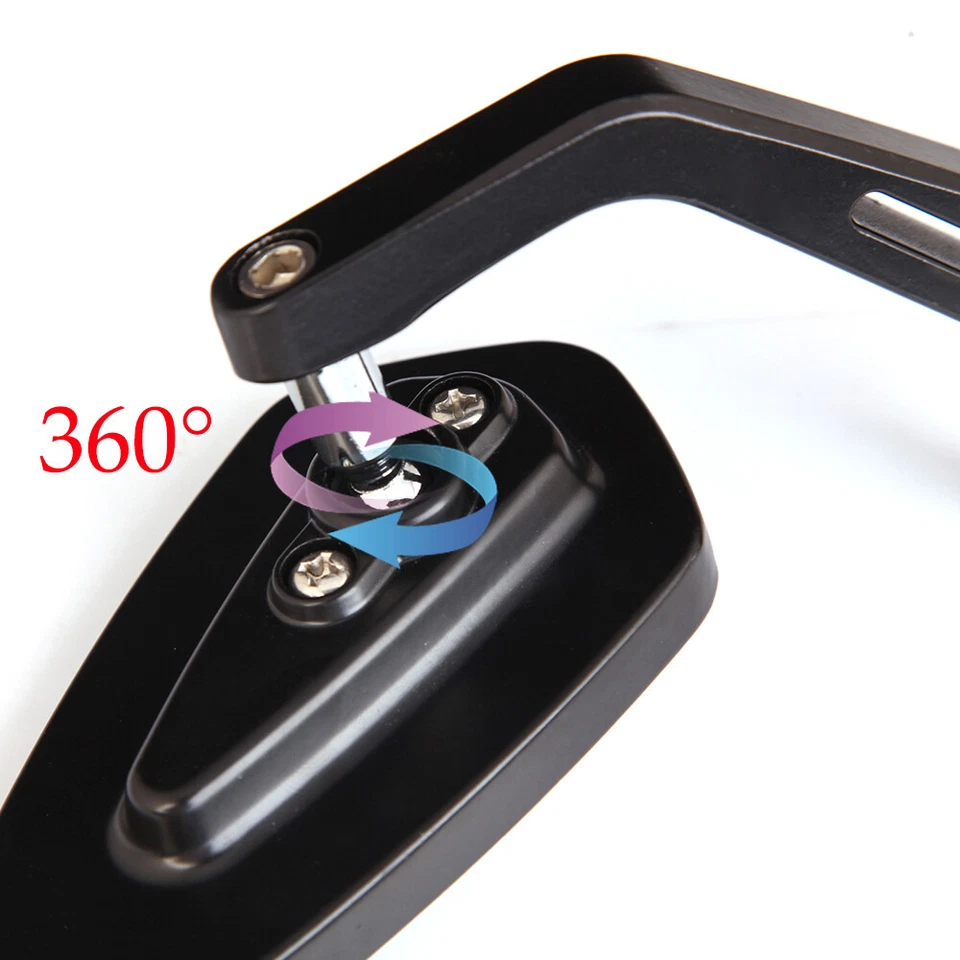 Espejos retrovisores de extremo de manillar para moto Ducati Monster 900 800 750 600 7/8" 22 mm Foto 3 de 4