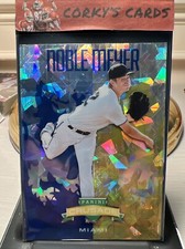 2024 Panini Crusade Baseball - Cracked Ice Blue Prizm #41 Noble Meyer