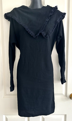 1980s VINTAGE ANTHEA CRAWFORD BATWING SLEEVE WOOL MINI DRESS 80s Size S AU  10 | eBay Australia