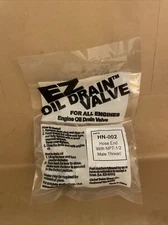 New EZ Oil Drain HN-002 Straight Threaded Hose End 1/2"NPT Threads (G-2-06)