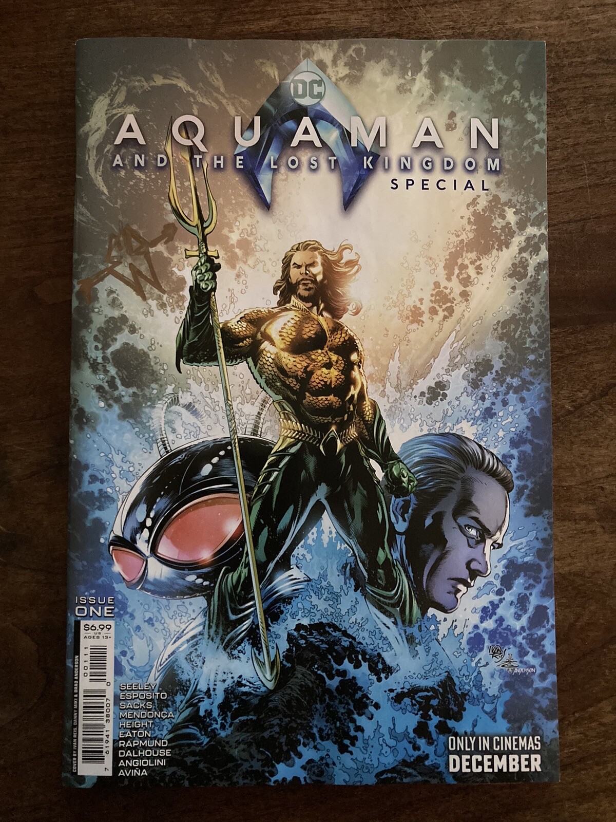 Aquaman And The Lost Kingdom Special Autographed By Ethan Sacks