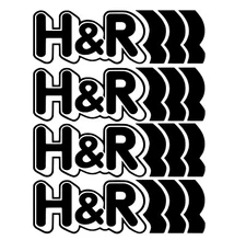 H&R Springs Sticker Vinyl H&R Lowering Springs HR Coil Overs Decal