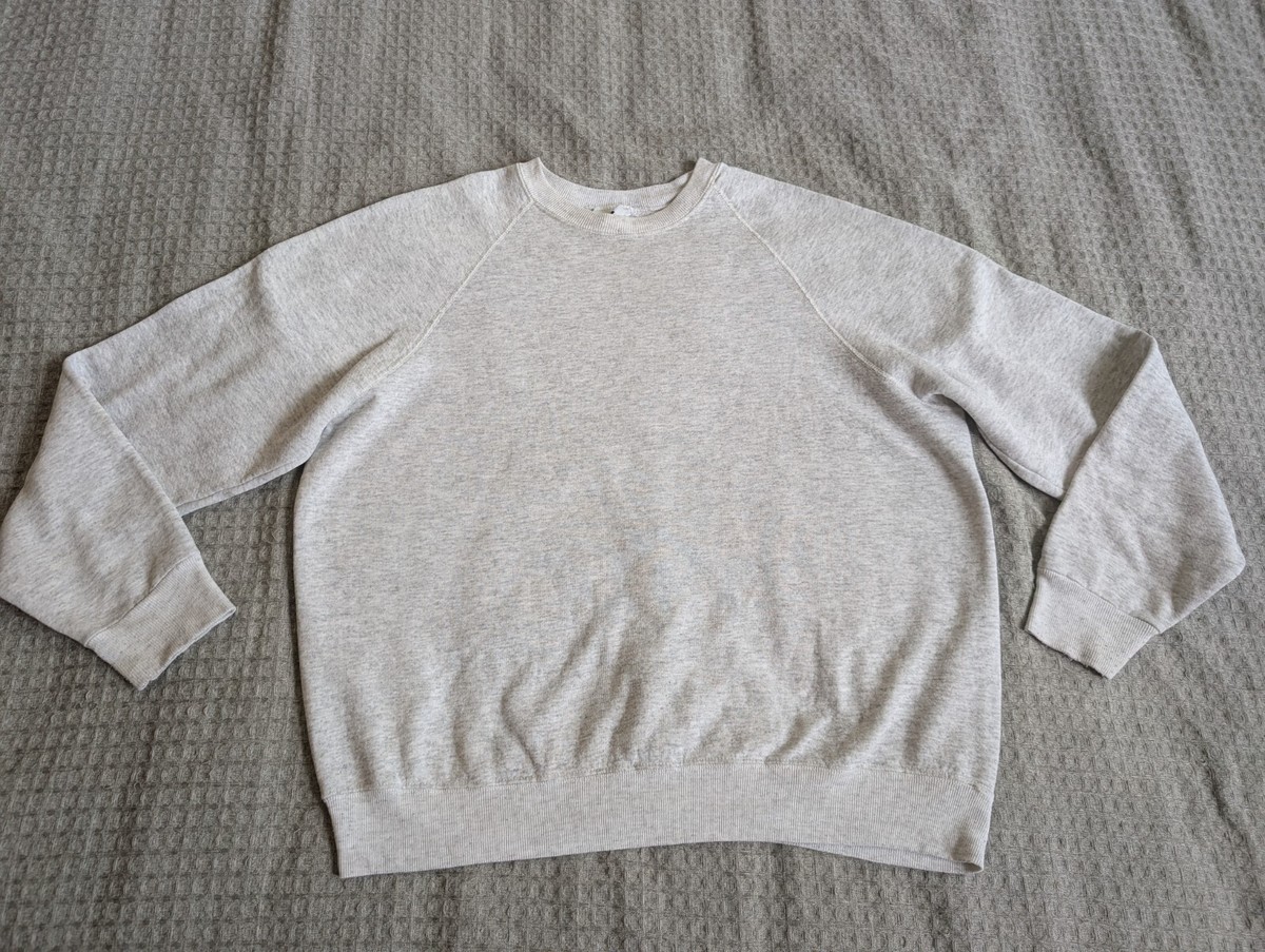 Vintage Lee Sweatshirt Adult 2XL XXL Gray Fleece Crew Neck