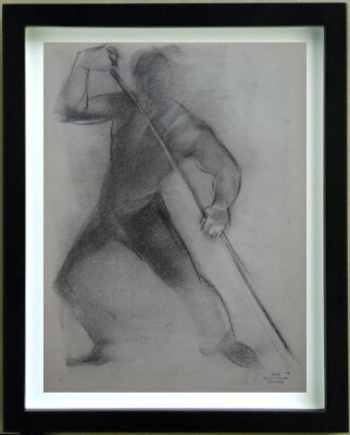 Charcoal Drawing Study Character Workshop Stamp MAURICE COLASSON