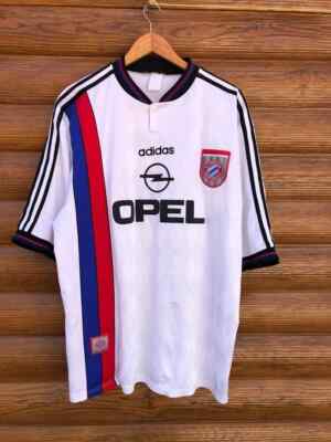 バイエルンミュンヘン　96-98 アウェイ　ユニフォーム　アディダス　90s Adidas Bayern Munich 1996-1998 Football Jersey Vintage Opel