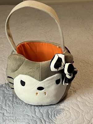 Sanrio Hello Kitty Gray Plush Easter Basket