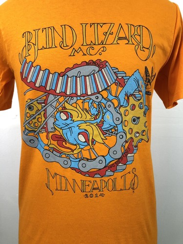 Sz Small Blind Lizard motorcycle club father's day T shirt Minneapolis 2014 - Picture 2 of 9