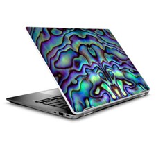 Skin Wrap for 14" HP Chromebook x360, Abalone Sea Shell Green Blue Purple